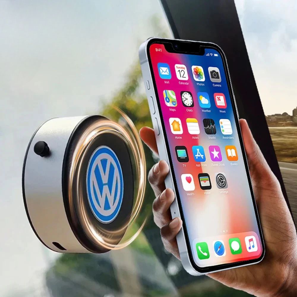 Vacuüm magnetische houder voor mobiele telefoon