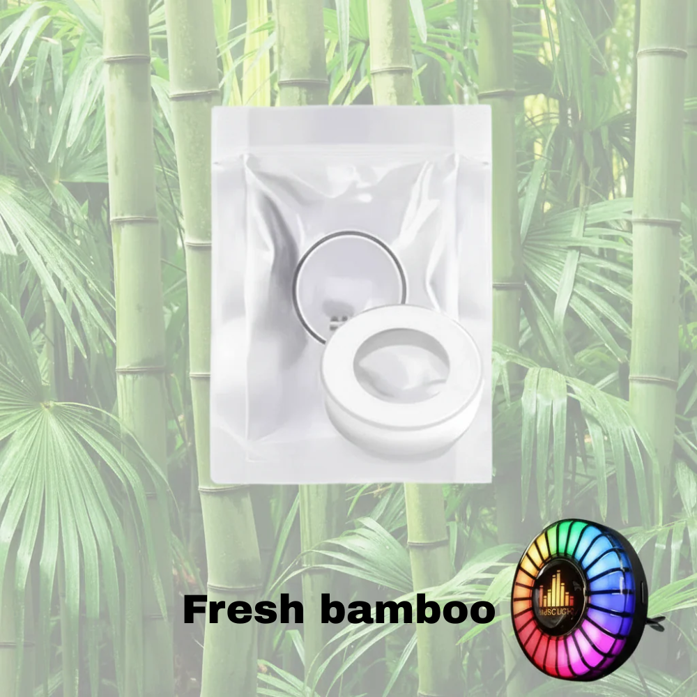 Musiikillinen rytmi LED-autovalo logolla (aromidiffuusorilla)