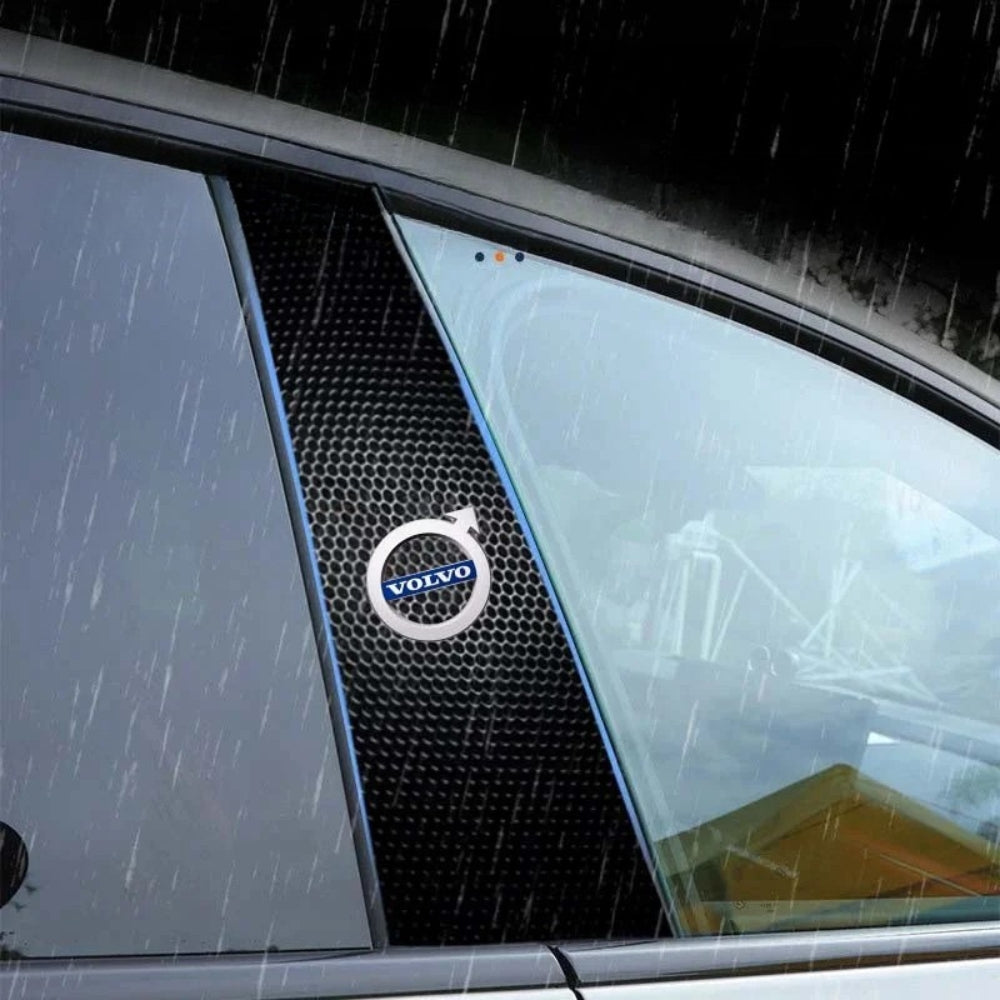 2x Autoscheibenaufkleber mit Logo