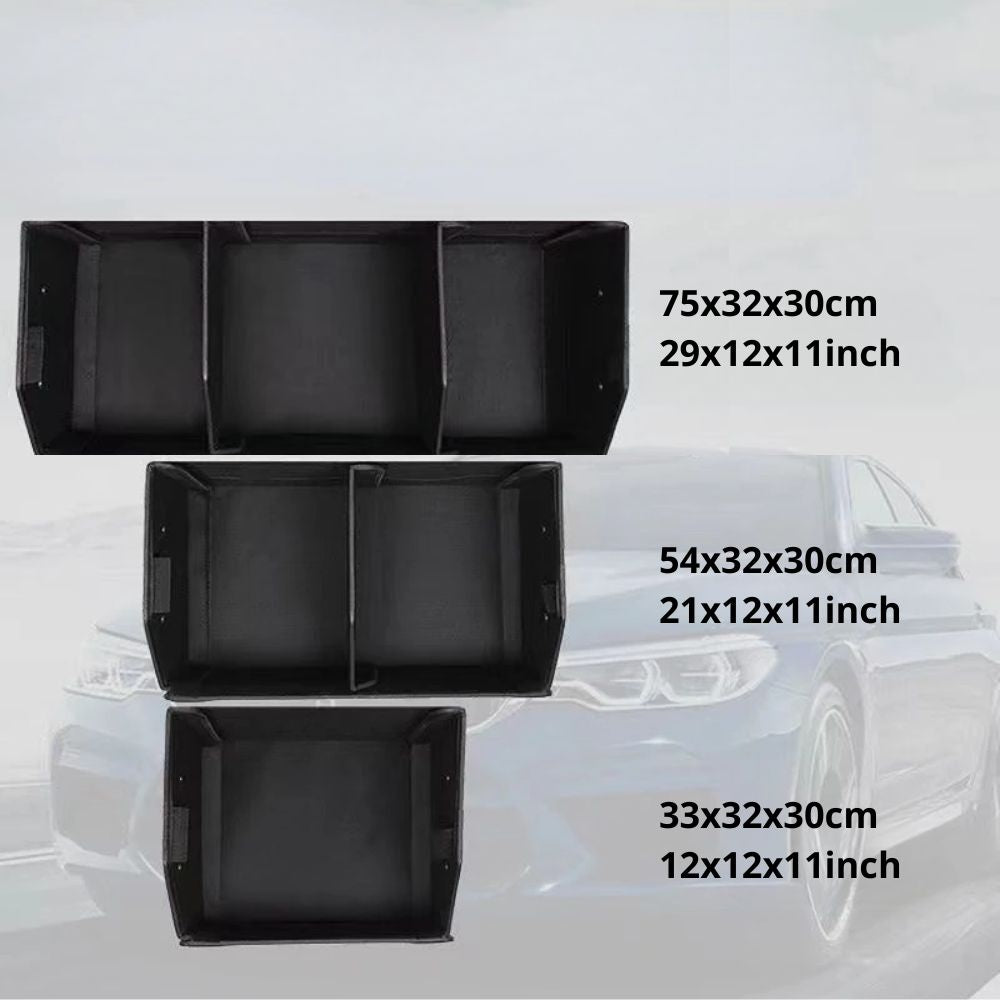 Lyxig hopfällbar bagagerumsorganisatör